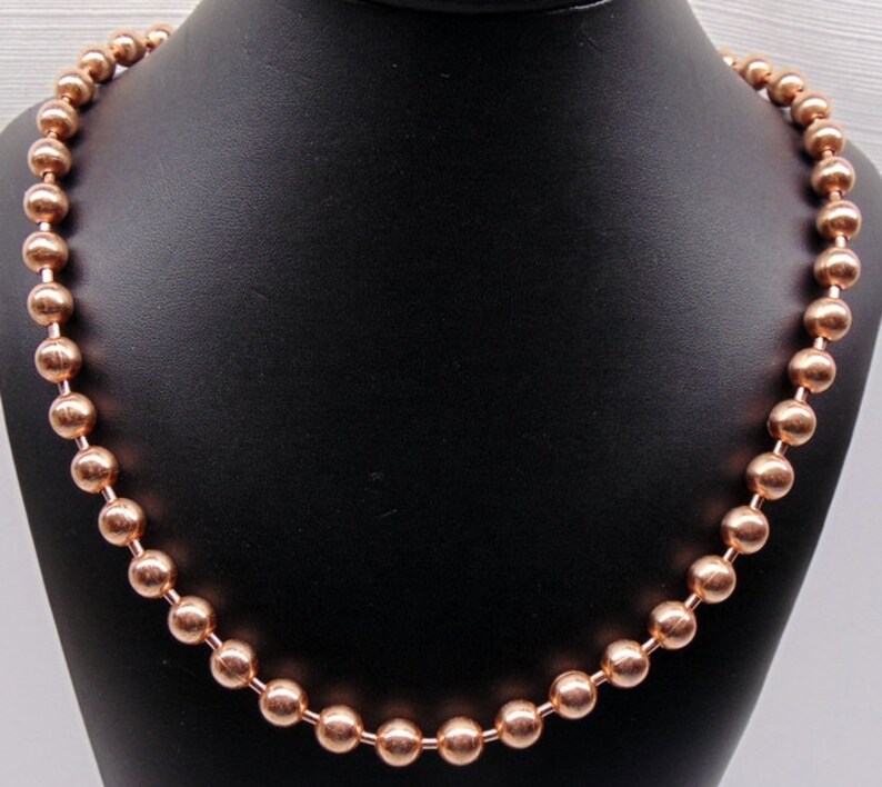 Extra Large Statement Size 100 COPPER BALL CHAIN Necklace Etsy
