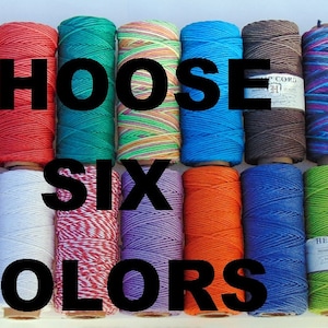 Close-Out HEMP Cord 1mm, 205 ft per Spool Choose 6 Colors ~ for Bracelets, Scrapbooking, Beading, Kumihimo Braiding,  FREE Ship ~ CLEARANCE