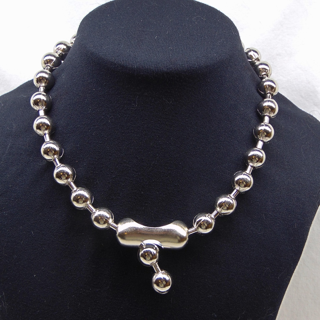 12mm Extra Large BALL Chain Necklace or Bracelets NPS Steel Beads