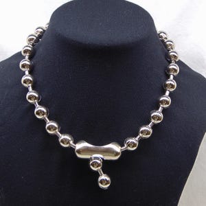 12mm Extra Large BALL Chain Necklace or Bracelets  NPS Steel Beads 1/2&quot; ~ Chunky Key Ring  Belt Loop / Purse Chain ~ 90&#39;s Style  Goth 12.7mm