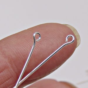 3 inch Eye Pins Silver and / or Gold Plated 21 gauge 3" 21ga ~ No Lead No Nickel ~ Get One Color or Both ~ Mix available 画像 4