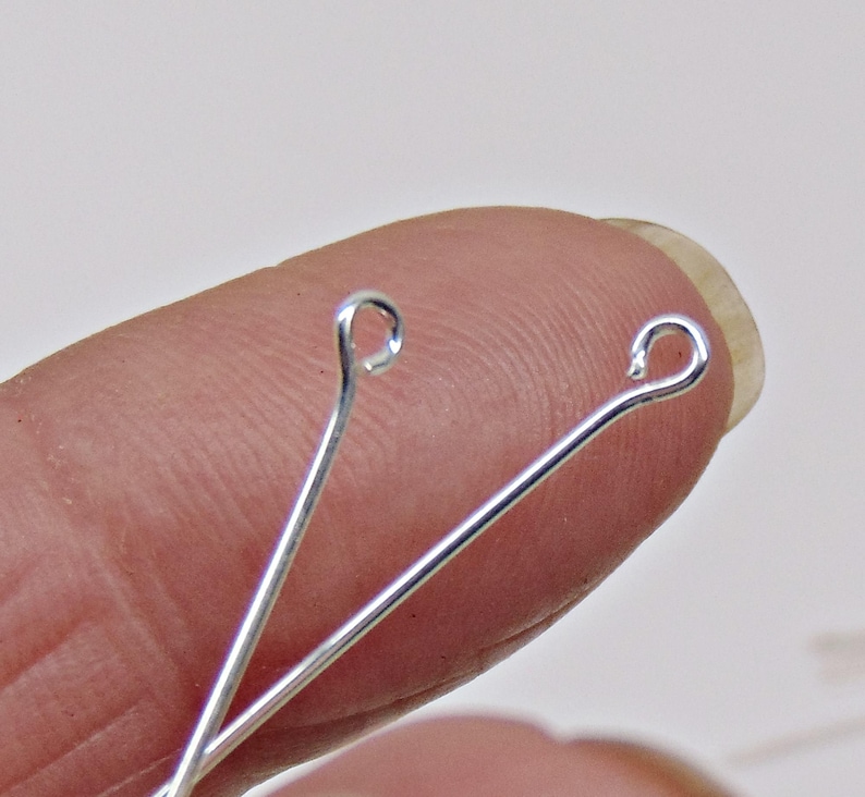 3 inch Eye Pins Silver and / or Gold Plated 21 gauge 3" 21ga ~ No Lead No Nickel ~ Get One Color or Both ~ Mix available 画像 4