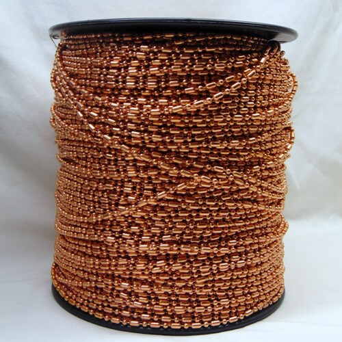 100 COPPER BALL CHAIN 3.2mm Round Bead / 6 Size Bulk Etsy