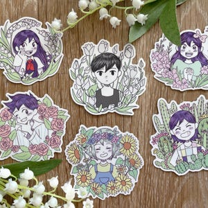 Omori Flower Stickers