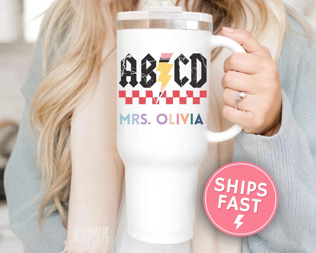 Custom Teacher 40oz Tumbler Gift Teacher Appreciation Week Personalized ...