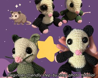 Opossum Amigurumi Crochet Pattern: Beginner-Friendly Crochet Tutorial