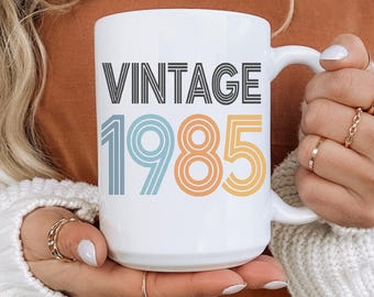 Kubek do kawy Vintage 1985, prezent na 40. urodziny