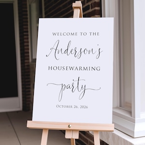 PRINTED or DIGITAL Housewarming Party Welcome Sign, Foam Board or Poster Print, New House Party Signage, PW1125-1