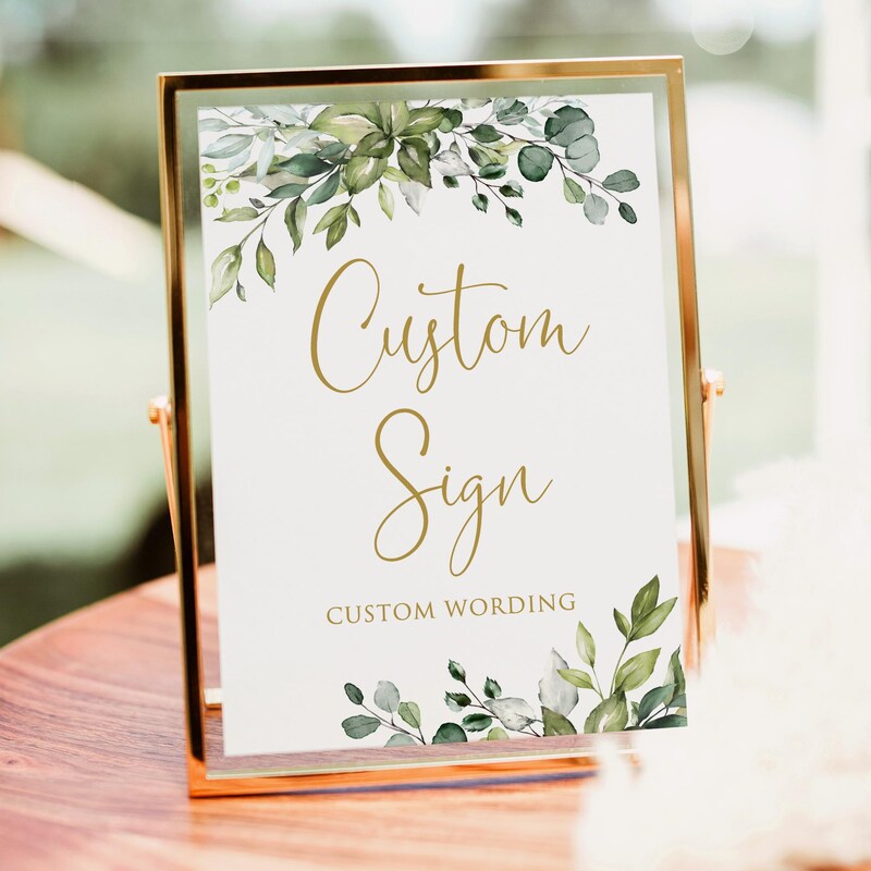 Gold Wording Sign - Etsy