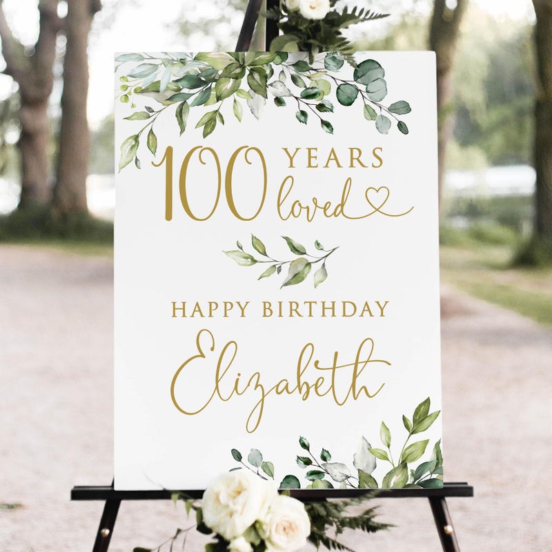 100th Birthday - Etsy