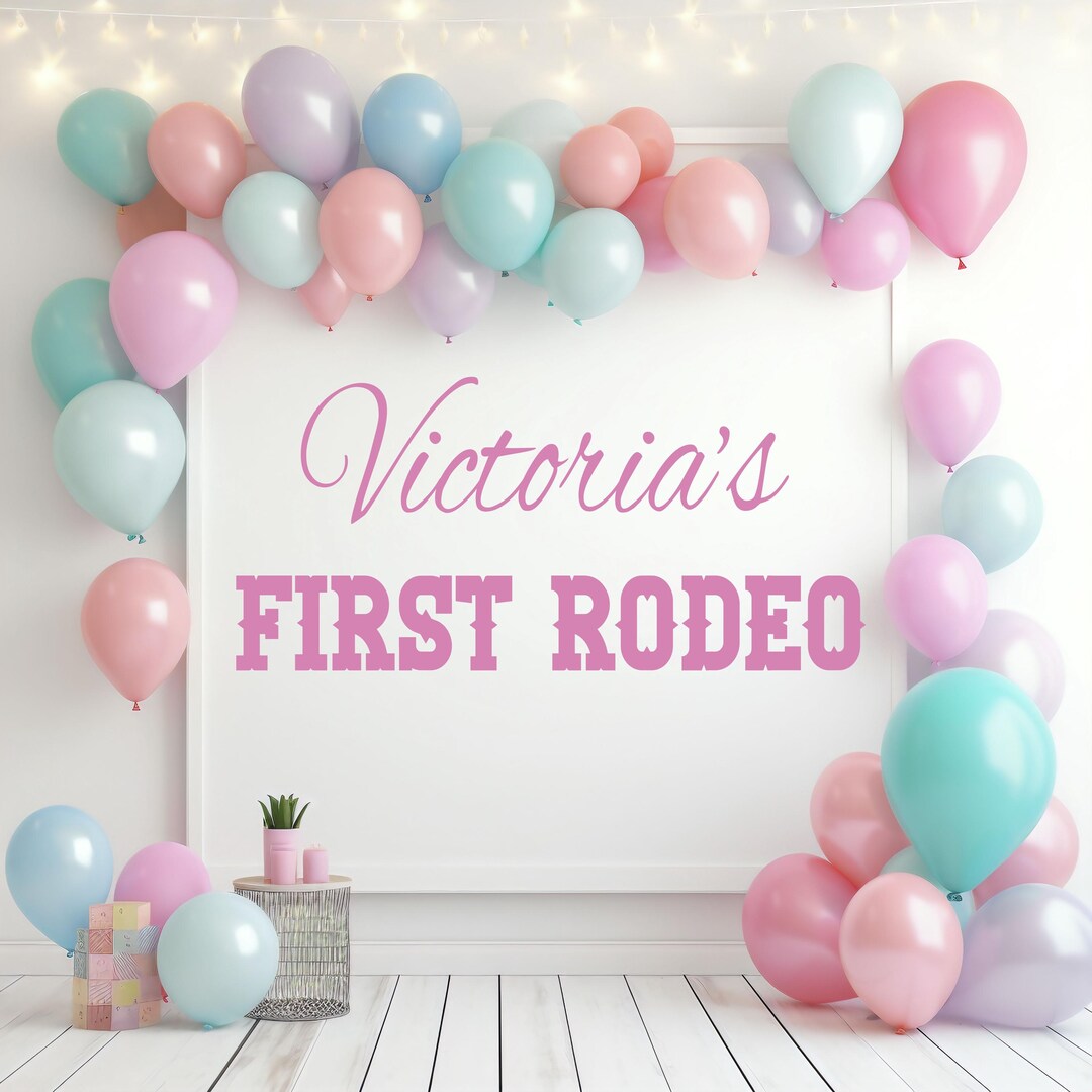 My First Rodeo Decal Personalized First Rodeo Wall Decal: Custom Western Nursery Decor A068 ...