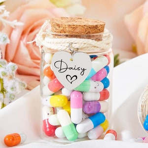 Aangepaste liefdesbriefjes, Valentijnsdag cadeau voor haar, jubileumcadeau voor haar, verjaardagscadeau, cadeau stel, bericht in een glazen fles, vriend