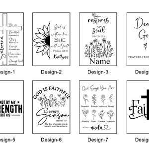 Personalized Christian Journal for Her,Bible Scripture Study Journal,Prayer Notebook,Religious Journal Gift For Her, Gift For Catholics #2 image 5