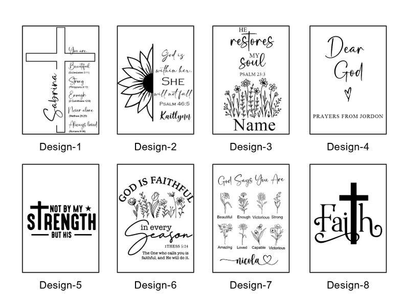 Personalized Christian Journal for Her,Bible Scripture Study Journal,Prayer Notebook,Religious Journal Gift For Her, Gift For Catholics #2 image 5