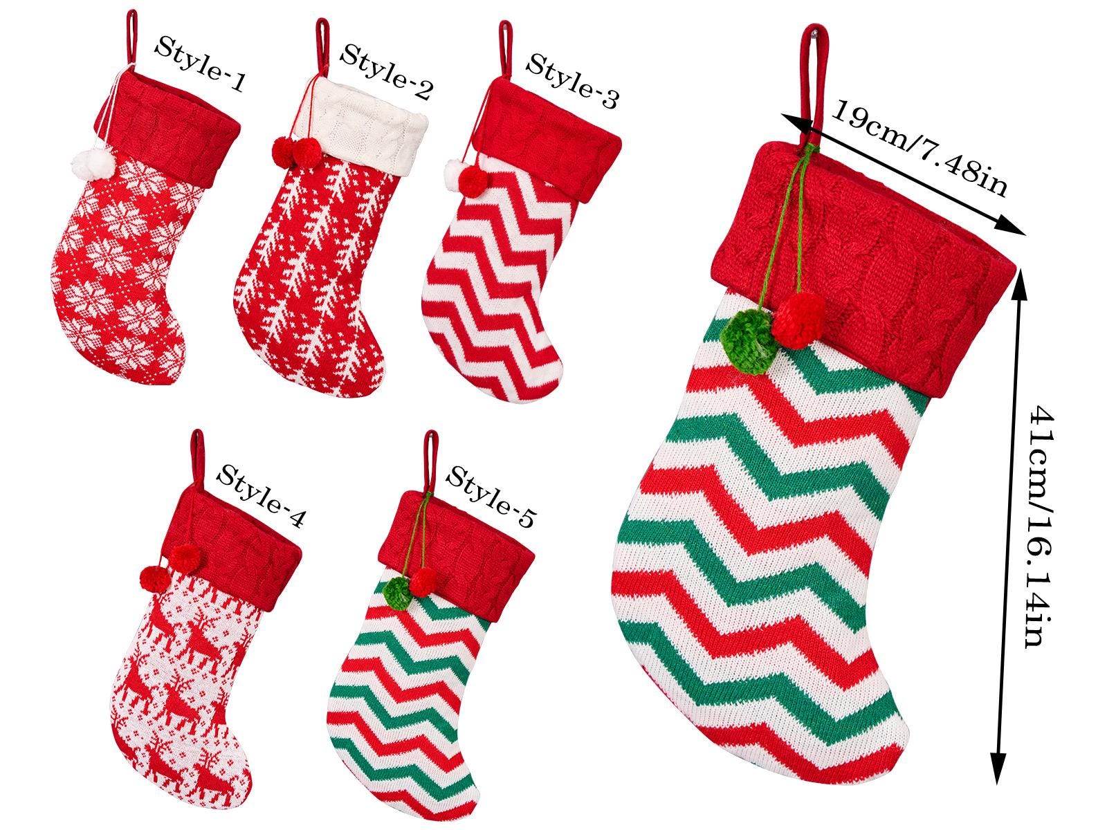 Personalized Knitted Christmas Stockings,Christmas Stocking With Name, Family Christmas Stocking,Custom Holiday Stocking,Christmas Gift 2024