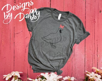 Duck Lover Tee - Bandana Shirt, Gift for Her, Bella Canvas