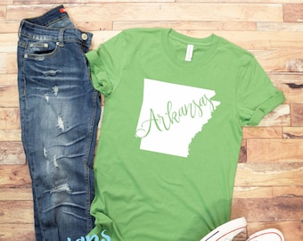 Arkansas Tee - Arkansas Tshirt | State Shirt | Arkansas State Shirt | Arkansas State Tshirt | State Tee | State Pride | Bella Canvas Tee