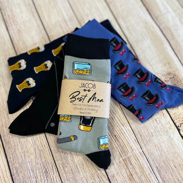 Groomsmen Socks Etsy