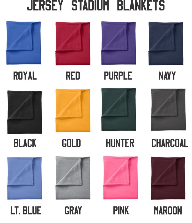 Monogram Blanket Monogram Stadium Blanket Personalized Throw Monogrammed Jersey Stadium Blanket Jersey Blanket