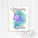 Be a Unicorn Printable Wall Art Instant Download Printable Art Wall Art ...