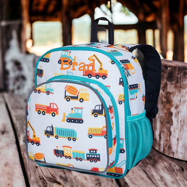 Monogram Backpack - 12" Wildkin Modern Construction, Personalized Backpack, Preschool, Day Care, Kindergarten