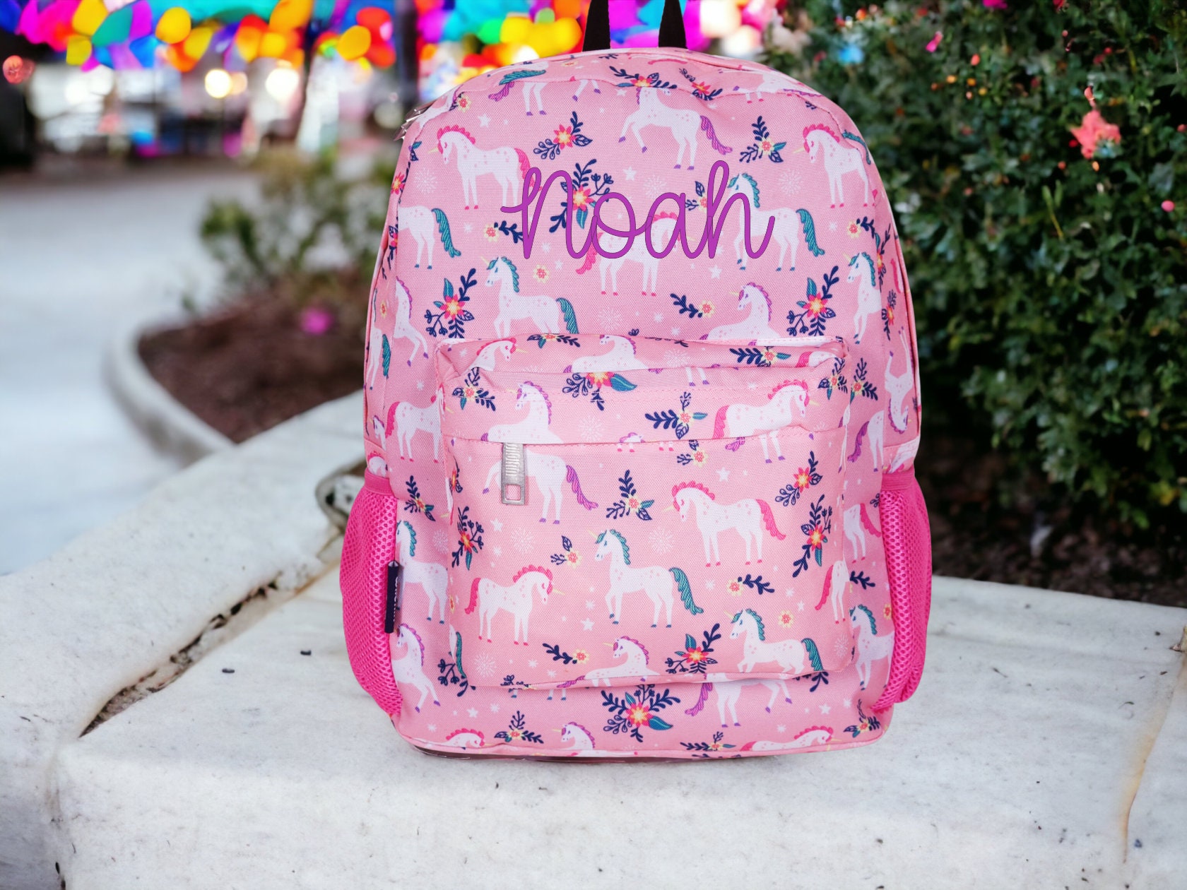Kids Backpack and Lunchbox Combo. Personalized Embroidered Children's  Backpack and Lunch Box, Space, Dinosaur, Flowers, Unicorn 