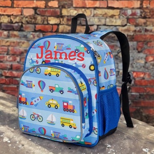 Monogram Backpack - 12&quot; Wildkin On The Go, Personalized Backpack, Preschool, Day Care, Kindergarten