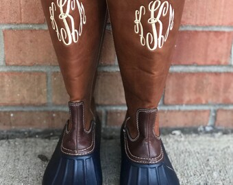 Monogram Duck Boots - Tall Monogram Duck boots  IN STOCK!!!
