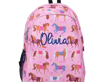 horse backpack and lunchbox