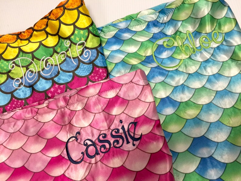 Personalized Mermaid Tail Blankets Etsy