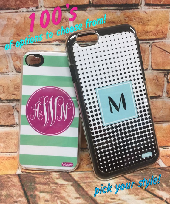 Personalized IPhone Cases Cell Phone Hard Case Monogram