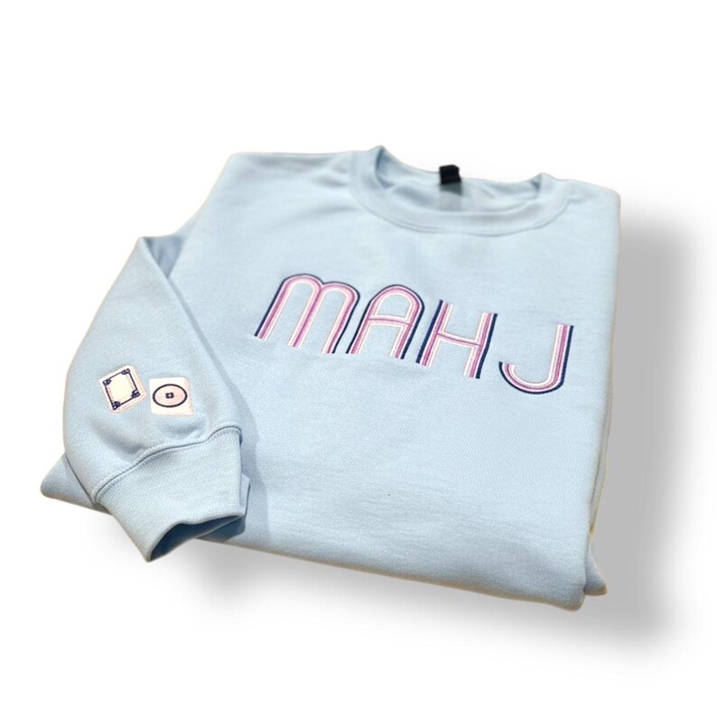 MAHJ Crewneck - Mahjong Fan Wear!! - Premium Sweatshirt from Pat's Monograms - Just $42! Shop now at Pat's Monograms