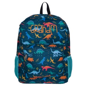 Monogram Backpack and Lunch Bag - 16in  Wildkin, personalized, Jurassic Giants, back to school, backpack for boys, elementary