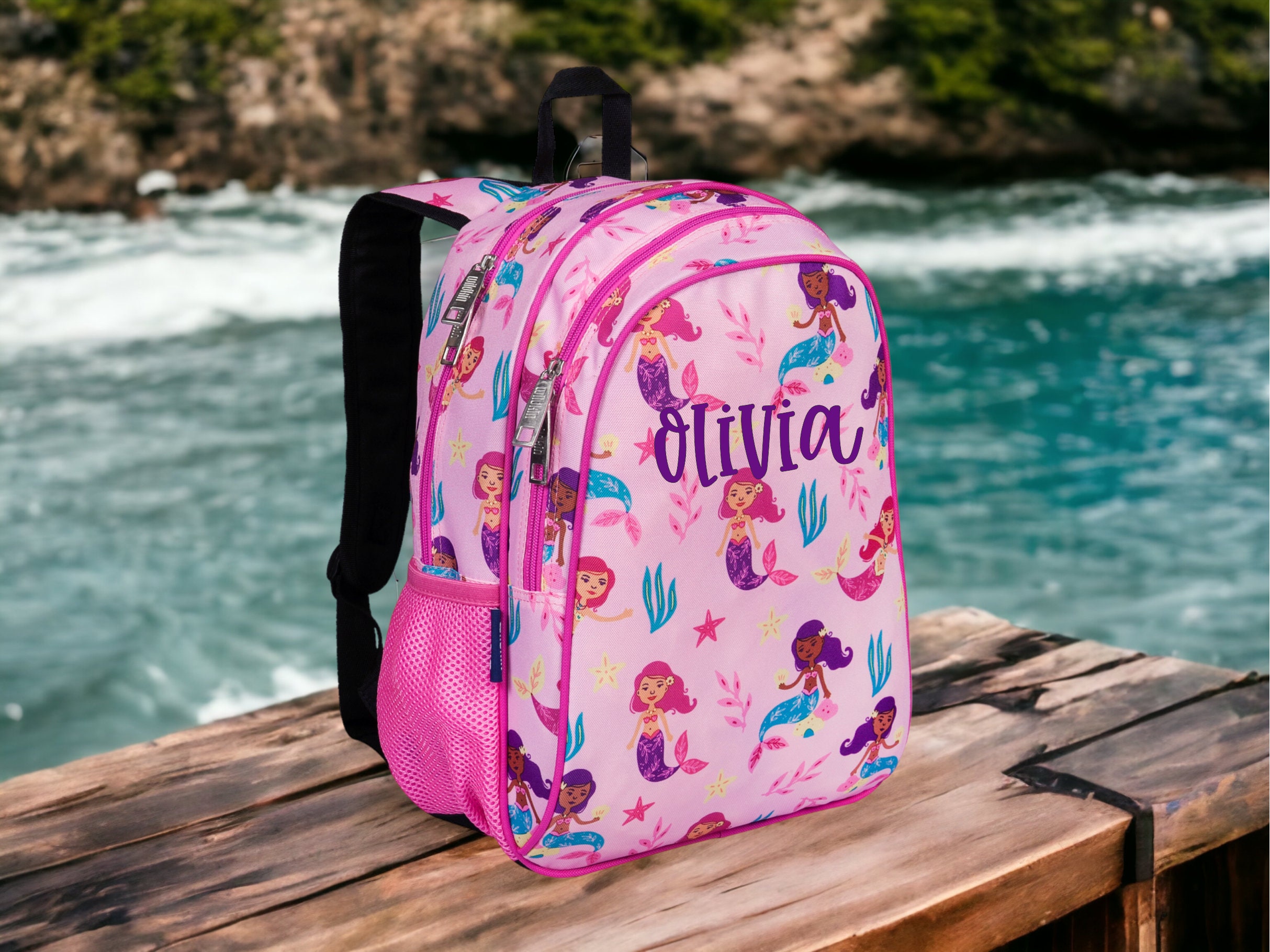 Mermaid Gifts for Girls, Personalized Backpack Name Tag with Strap,  Handmade Luggage ID, Cute Christmas Present for Kids (Design #1) - Yahoo  Shopping