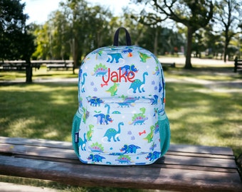 Dinosaur Land Backpack and Lunch Bag, Personalized Kids Elementary Bookbag