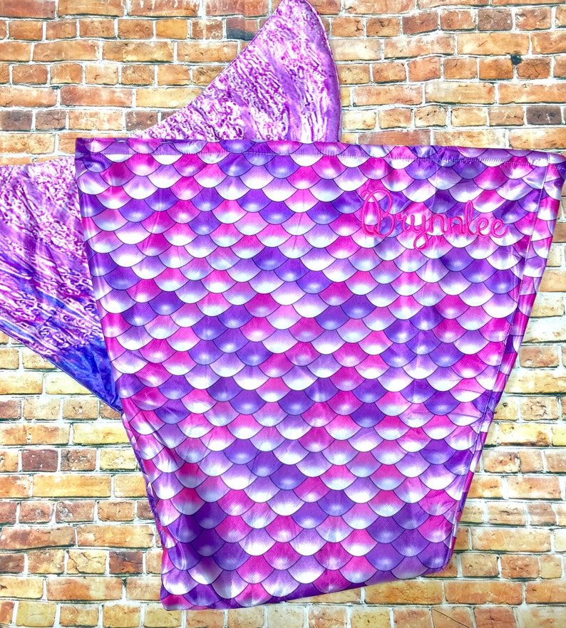 Personalized Mermaid Tail Blankets - Etsy