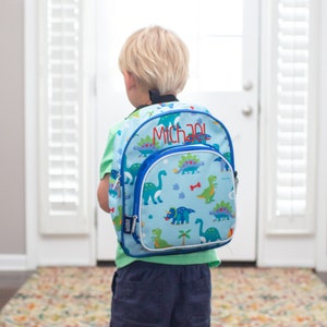 Monogram Backpack and Lunch Bag - 12" Wildkin Dinosaur Land,