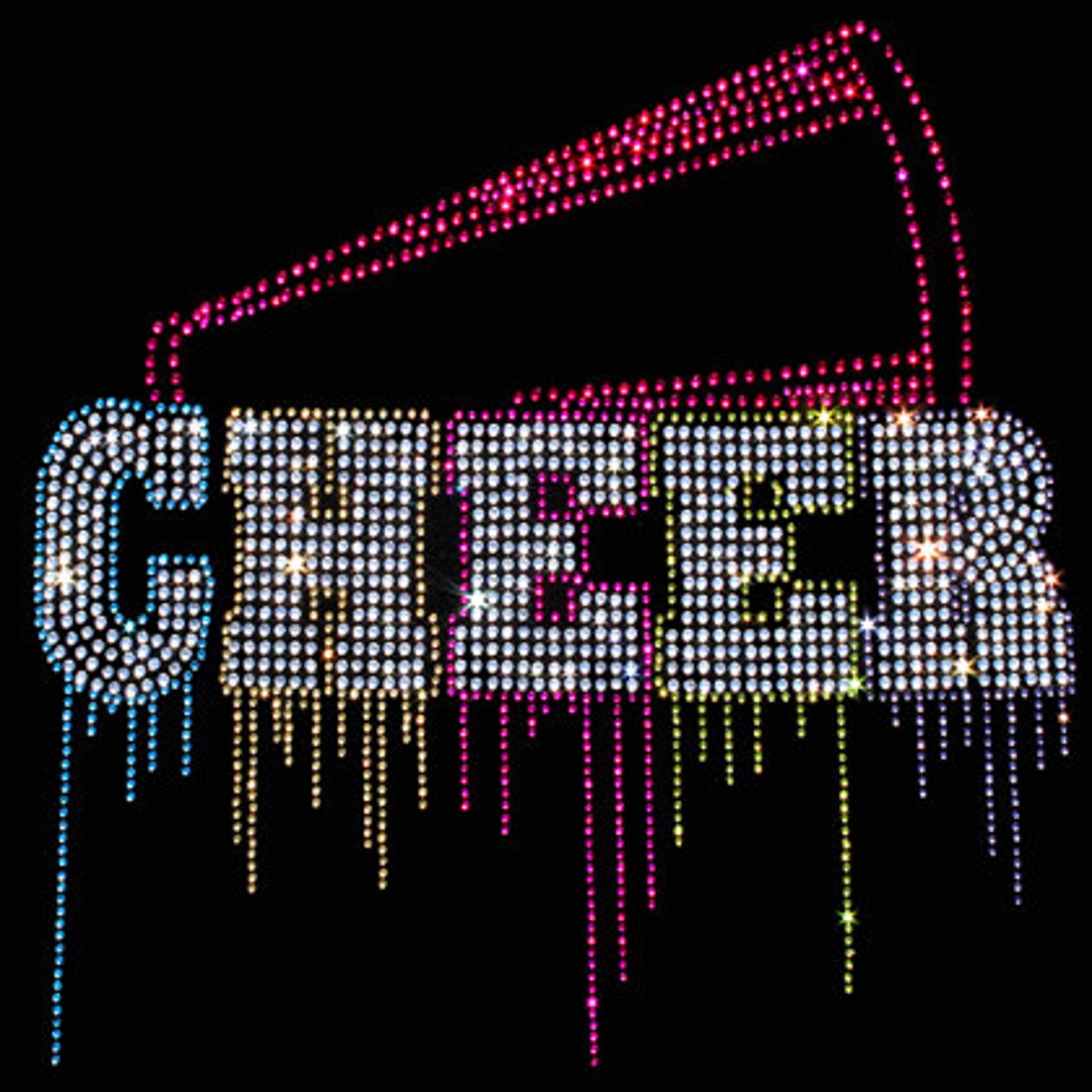 Rhinestone Cheer TShirt Bling Shirt Etsy