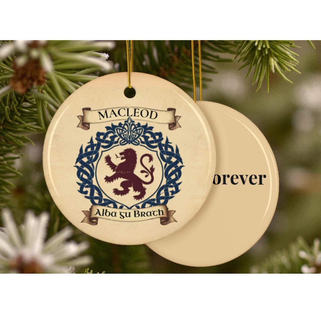 Personalized Scotland Name Ornament | Double Sided Scottish Heritage ...