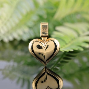 10K Yellow Gold Heart Pendant | 6.29KT Gold Pendant | Real Gold Heart Pendant | Women Pendant | Gift for her | Solid Gold Jewelry