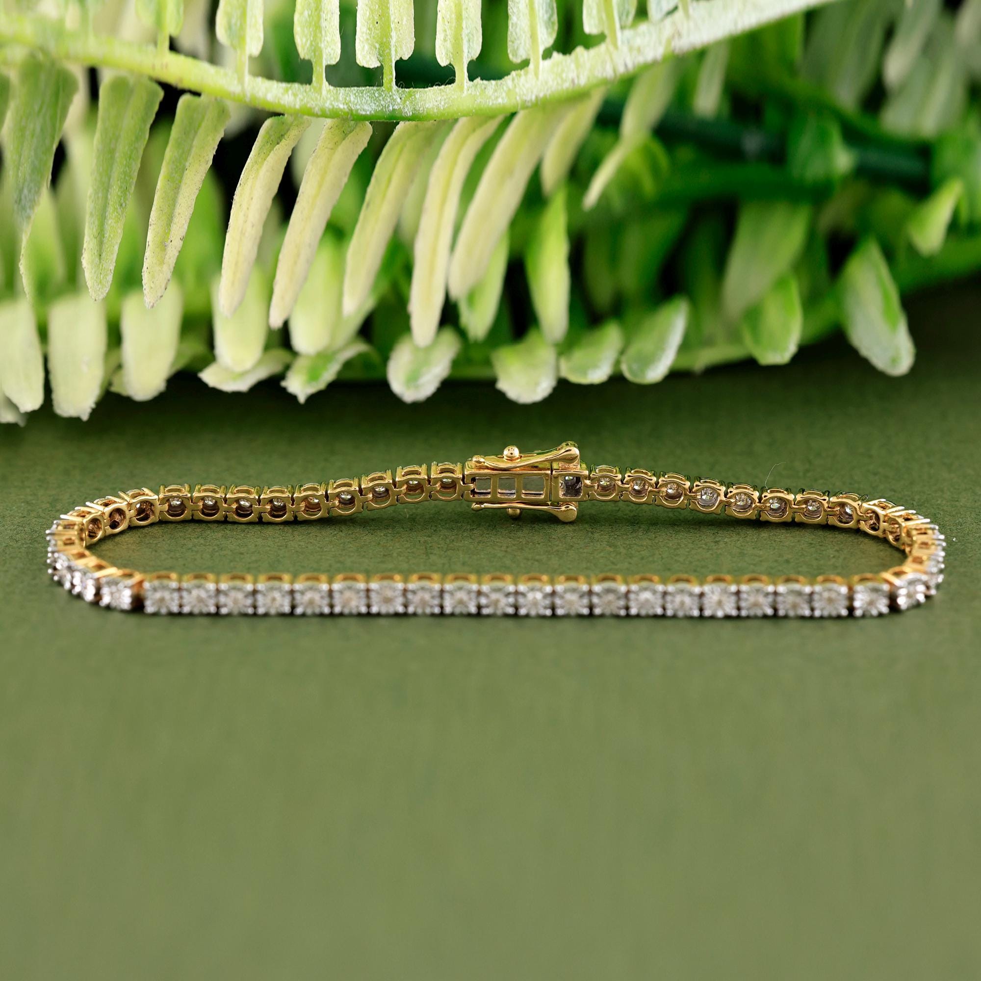 10kt gold tennis bracelet discount