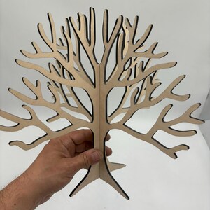 Wooden Jewelry Display Tree – 32x29 cm | Handmade Organizer | AEJaCA Studio