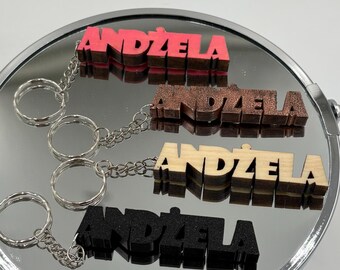 3D Keychain with Name or Text – 10 Variants – AEJaCA Studio