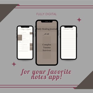 Complex Trauma Survivor Healing Journal, Guided Daily Reset Pages (Digital Download)