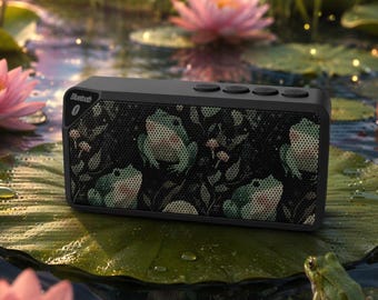 Whimsical Frog Bluetooth Speaker | Cottagecore Pond Aesthetic Music Scene | Cute Nature Speaker | Cozy Outdoor Vibes Audio Device