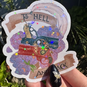 Bayonetta Jeanne stickers - holographic Bayonetta sticker