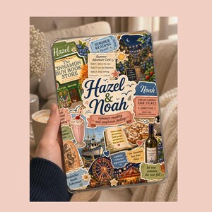 Hazel und Noah Kindle Insert, Cinnamon Bun Book Store inspiriert Kindle Insert, Laurie Gilmore Dream Hafen E Reader PNG PDF
