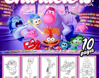 Inside Out 2:  Characters Coloring Book by Kayjen