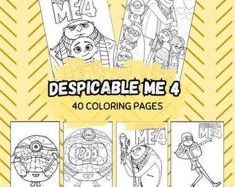 DESPICABLE ME 4 Coloring Book | 40 Pages Fun and Relaxation | Coloring Pages For Kids