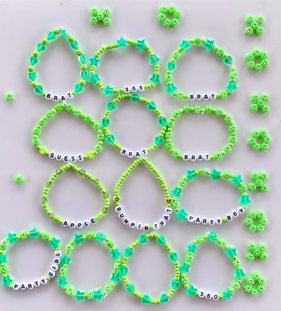 ❤ともちゃんさま❤2025年Bracelet❤❤ Brat Kandi | Brat Tour 2025 | Brat Friendship Bracelet | Charli